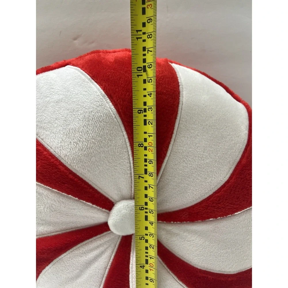 Christmas Candy Peppermint Swirl Throw Pillow 11